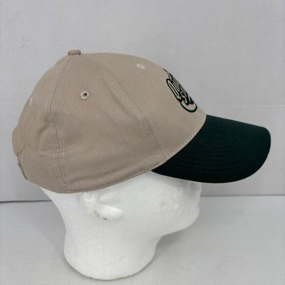 Quaker State Baseball Cap Mens One Size Beige Green Embroidered Adjustable Strap - Picture 2 of 7